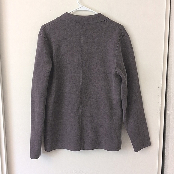 Crosby & Howard Mens Med Knit Blazer Jacket Sport Coat Gray Preppy Classic - Picture 6 of 8